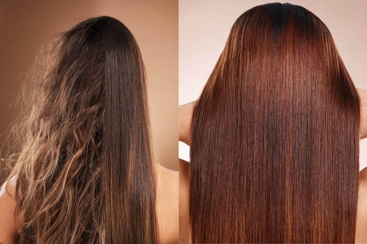 Before and after Hair Treatment