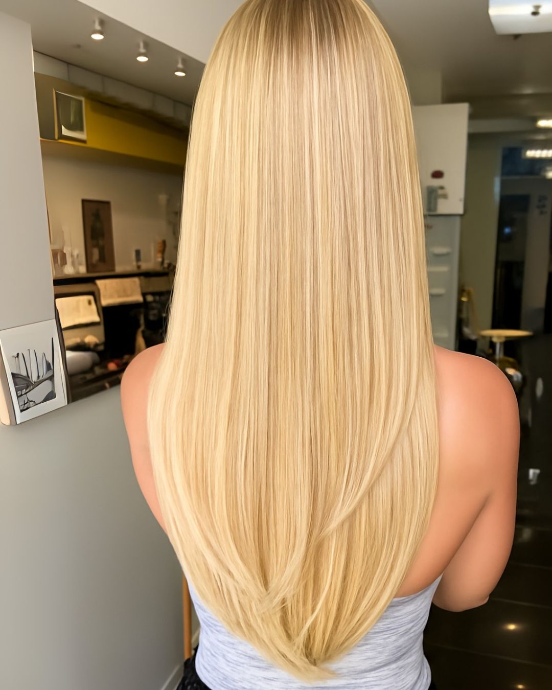 v-cut with long layers