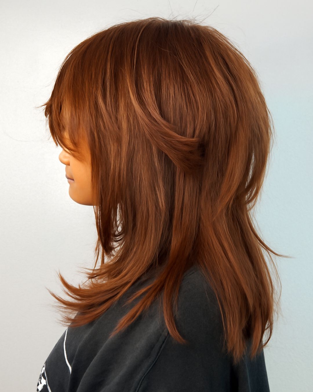 mid-length wolf cut