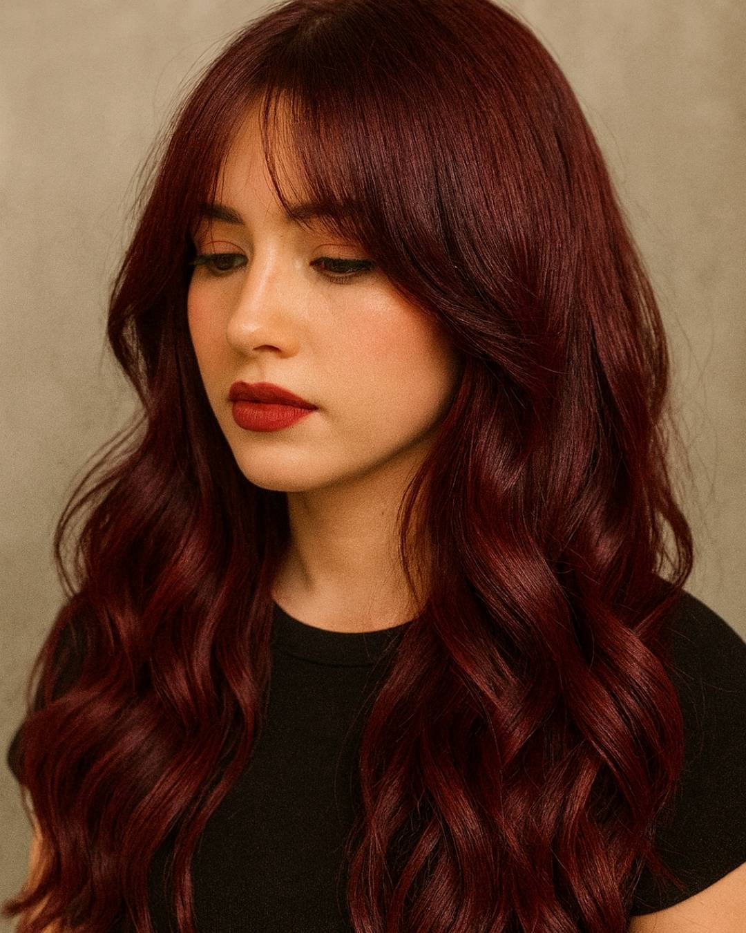 rosewood brown hair