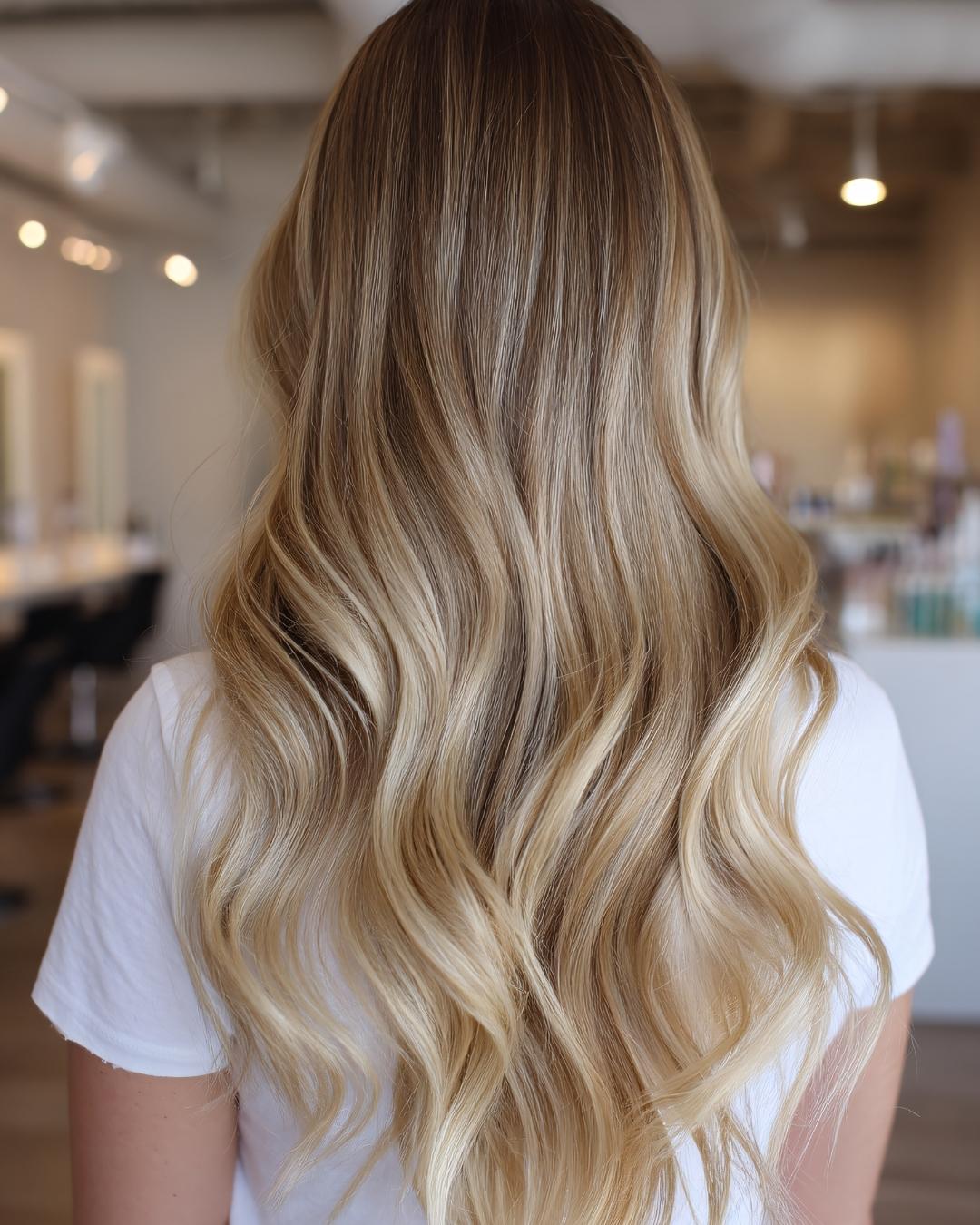smokey balayage hair