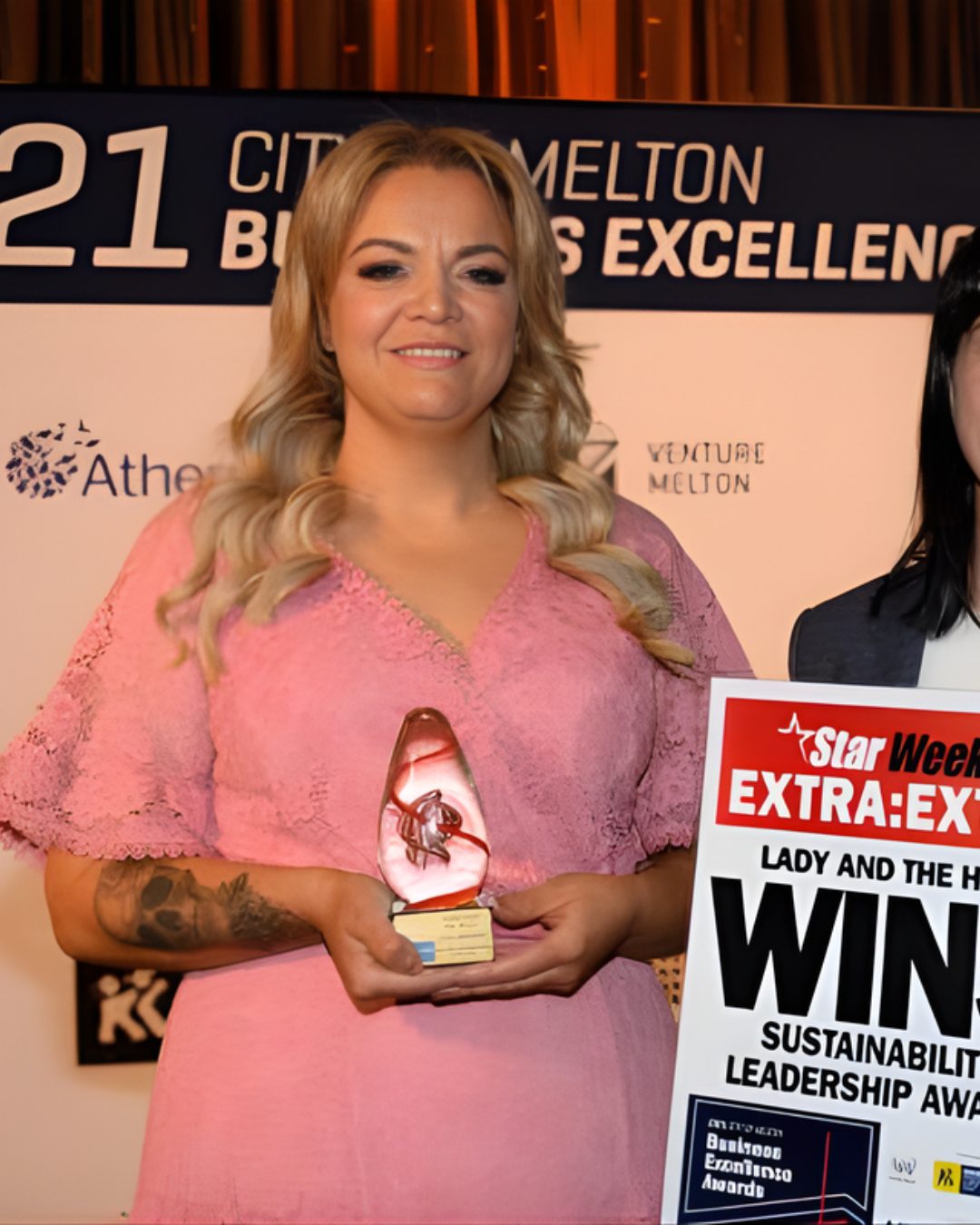Prue won the People’s Choice Award at the prestigious L’Oréal Colour Trophy 2023 presented by Marie Claire